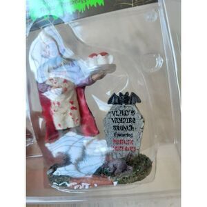Lemax‎ Vlad's vampire brunch RARE Dracula people accessory Halloween village